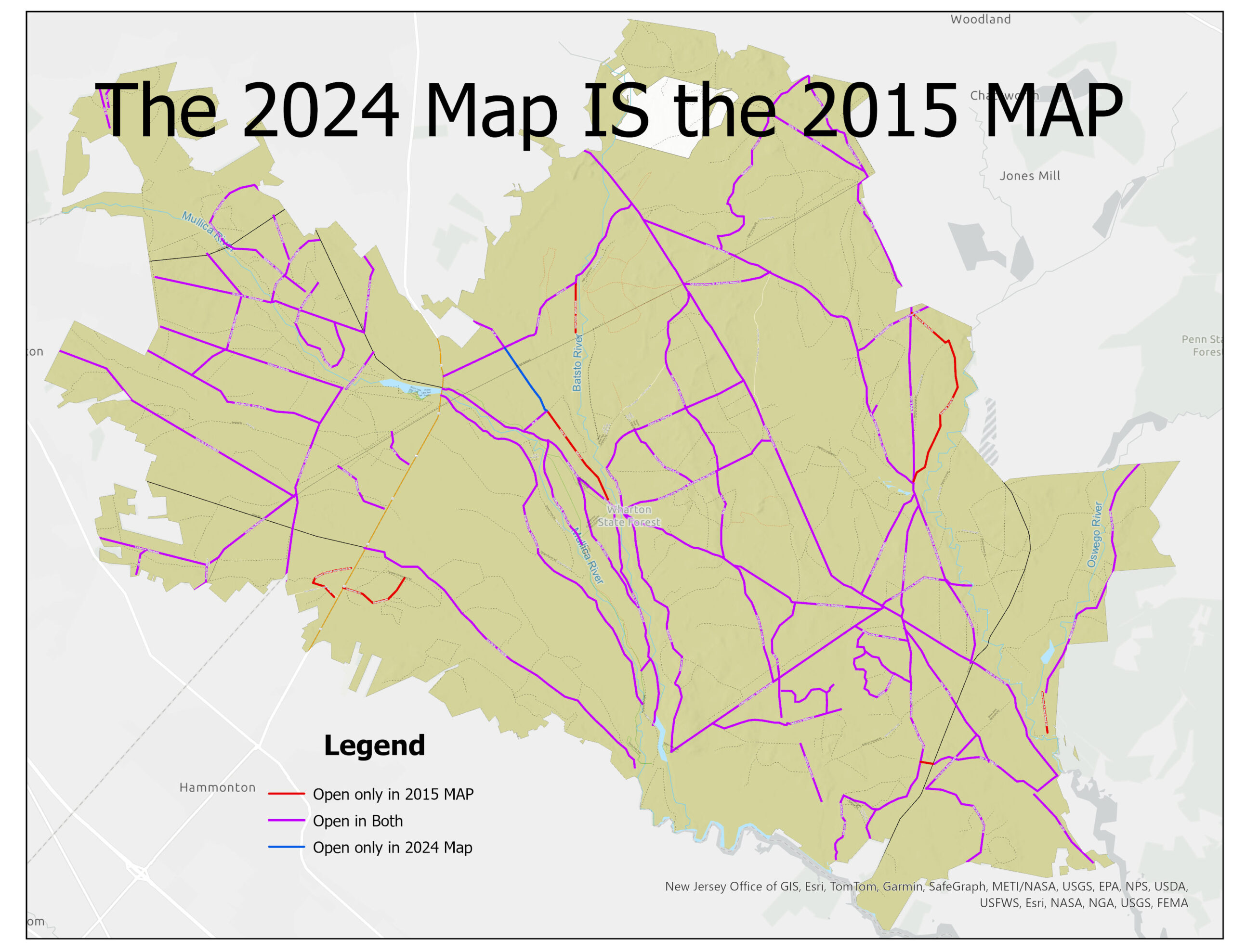 The 2024 Map IS the 2015 MAP.